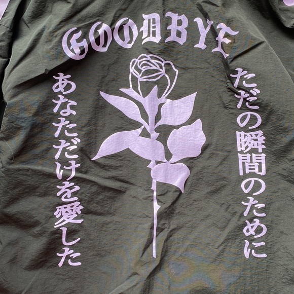 Samii & Ryan lilac and black windbreaker half zip jacket - Picture 6 of 7